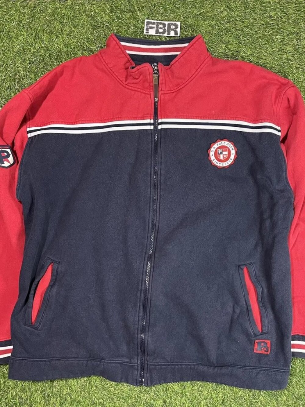 Vintage Polo Assn Zip Up Sweater